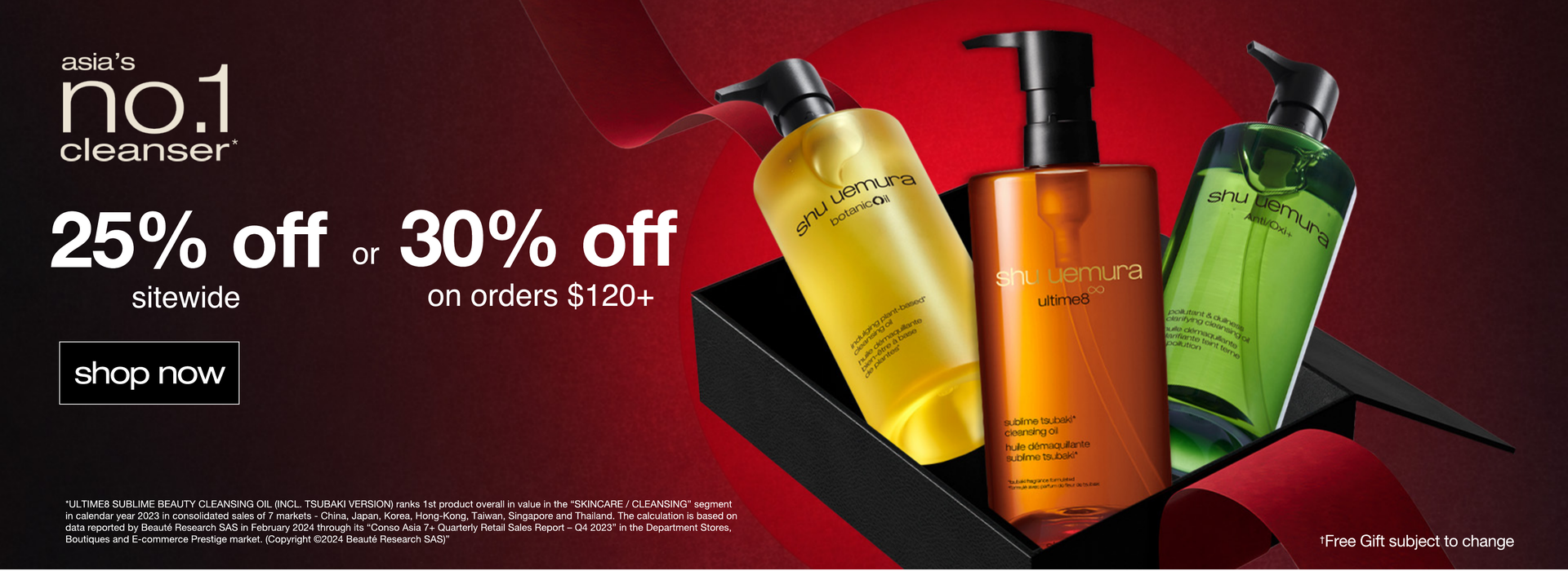 25% off sitewide or 30% off when you spend $120 or more. shop now.